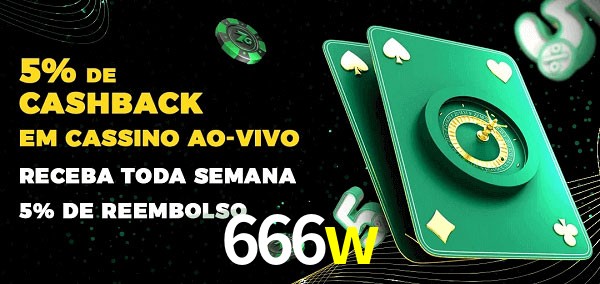 Promoções do cassino ao Vivo 666w